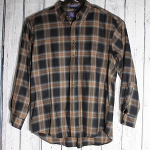 Pendleton Wool Button Down Plaid Shirt